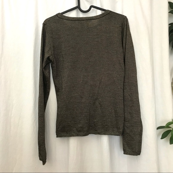 MaxMara Weekend Holt Renfrew gold thread top - Picture 3 of 6